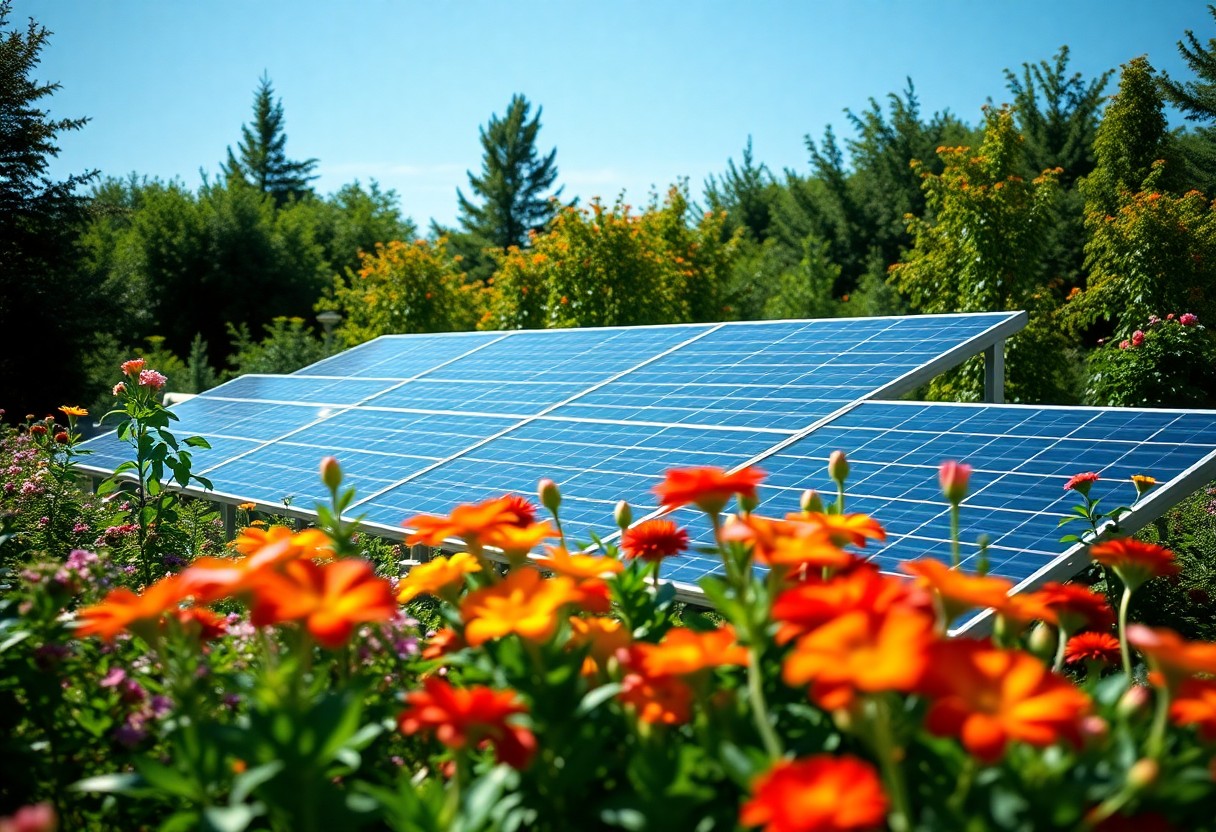 Solaranlage für den Garten