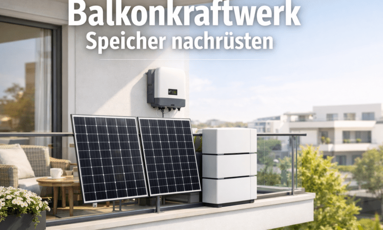 Kann man für das Balkonkraftwerk Speicher nachrüsten?