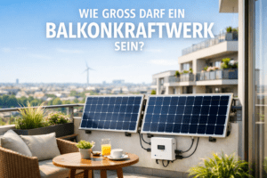 Wie groß darf ein Balkonkraftwerk sein?