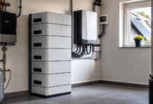 Fenecon Stromspeicher im modernen Technikraum mit Photovoltaik-Energiemanagement