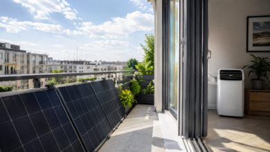 Klimaanlage mit Balkonkraftwerk
